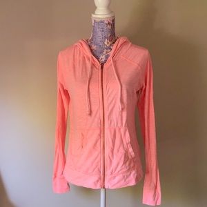 Target coral zip up hoodie